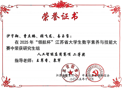 2025领航杯 人工智能 二等奖 王翠香 皋军